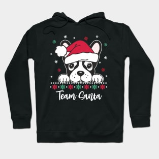 Team Santa Christmas Frenchie Hoodie